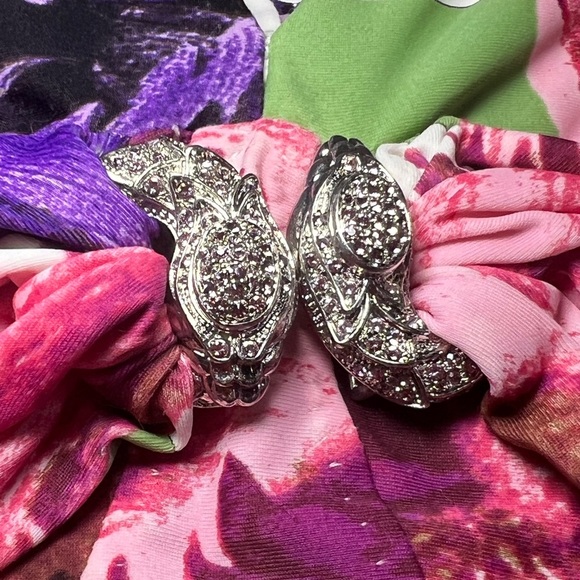 ROBERTO CAVALLI • FLORAL W. SNAKE MIDI DRESS • GUC - Picture 5 of 9